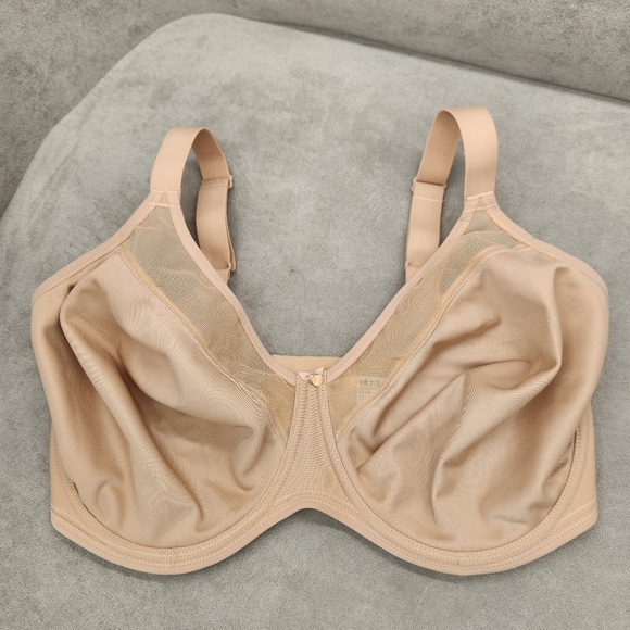 Elomi bra 36J nude cream Smooth Mesh underwired comfort clean beauty new $70 - Picture 2 of 8